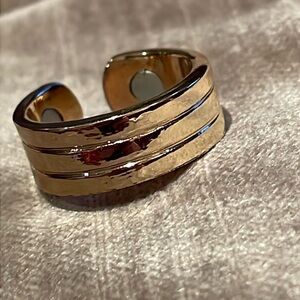 Gold Minimalist Open Back Cigar Band Ring Size 7.5